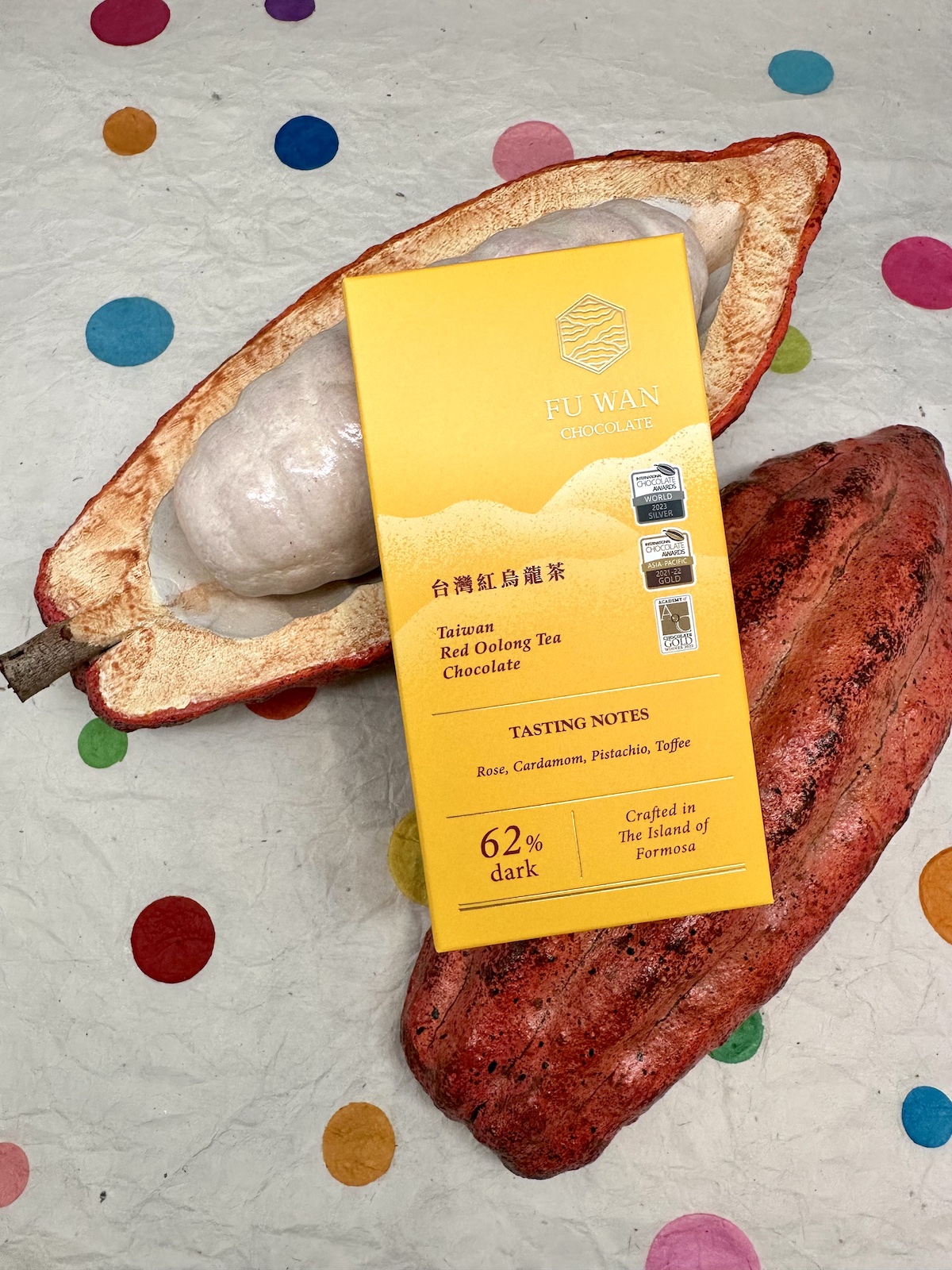 Fu Wan Taiwan Red Oolong Team Dark Chocolate 62%